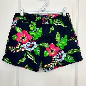 Ralph Lauren Women's Black Floral Shorts